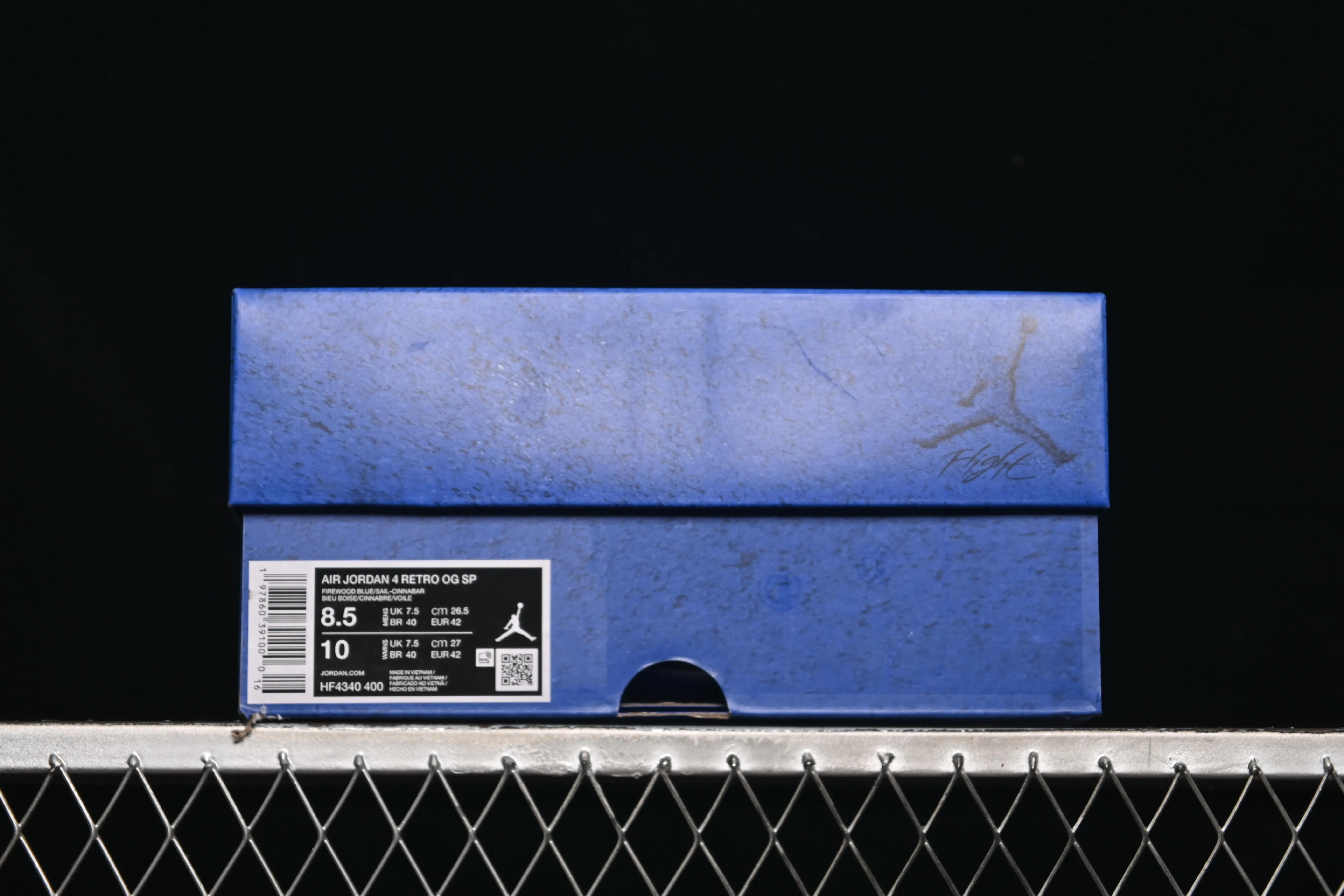 All categories Air Jordan Jordan series basketball shoes Air Jordan 4 Nigel Sylvester x Air Jordan 4 Retro "Blue" AJ4 Joe 4 joint blue brick HF4340-400